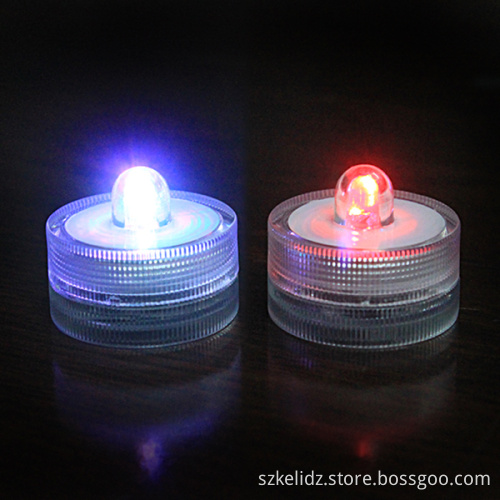 2017 Battery Power 6V Indoor Round Shape Wedding Giveaway Color Change Waterproof Flash Tea Light